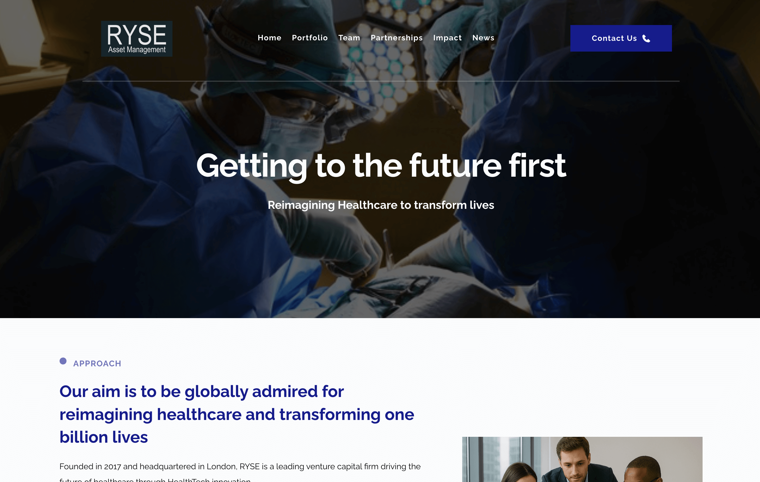 Ryse Capital - Venture Capital Website